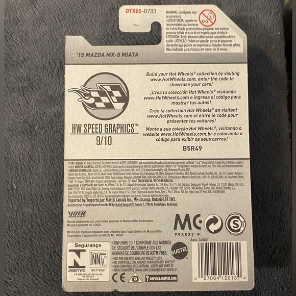 "🥦5/$25🥦"Hot Wheels ‘15 Mazda MX-5 Miata - Picture 2 of 3